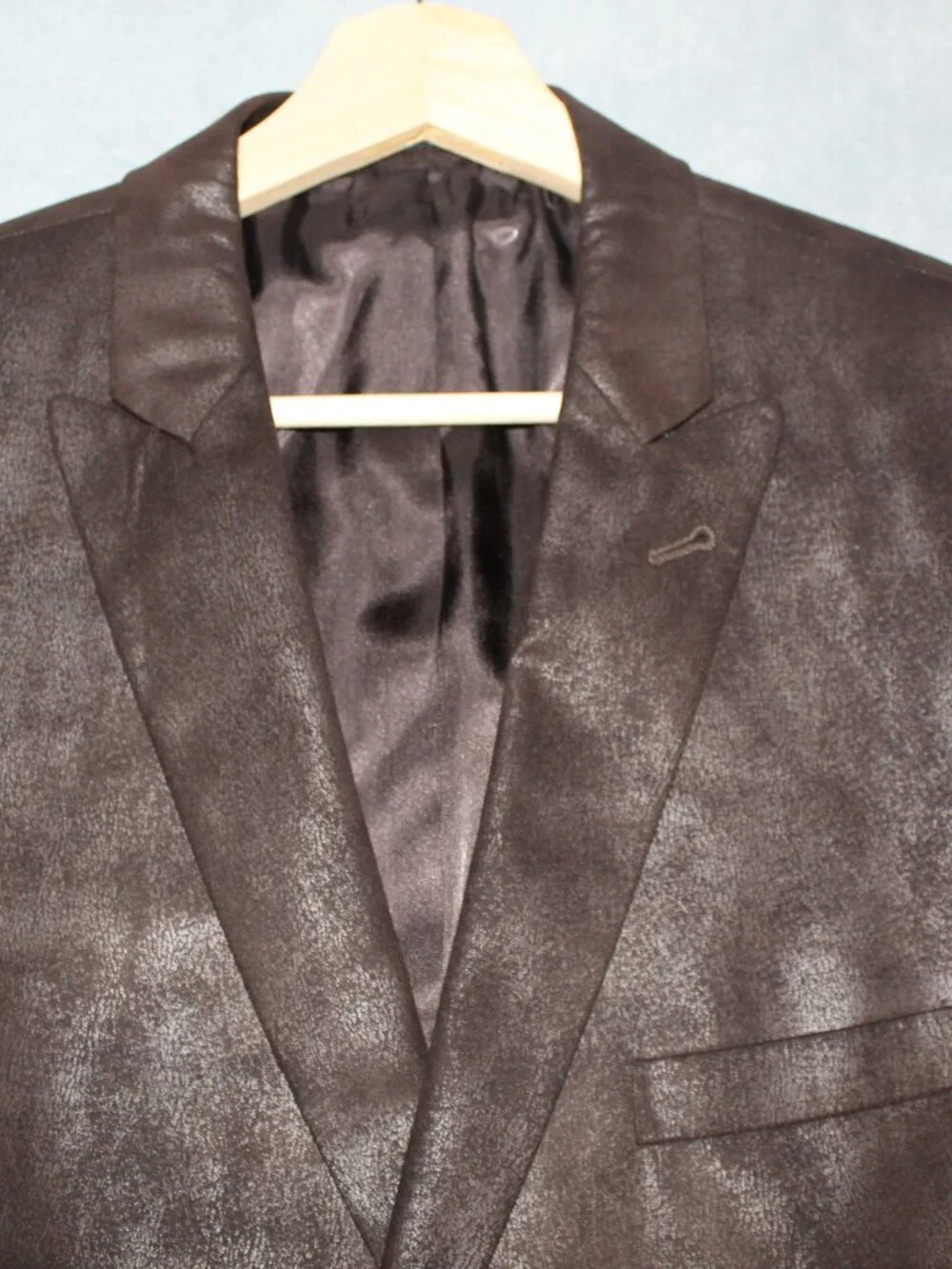 John Varvatos USA Men’s 42R Brown Coated Textured Blazer Sport Coat Canada